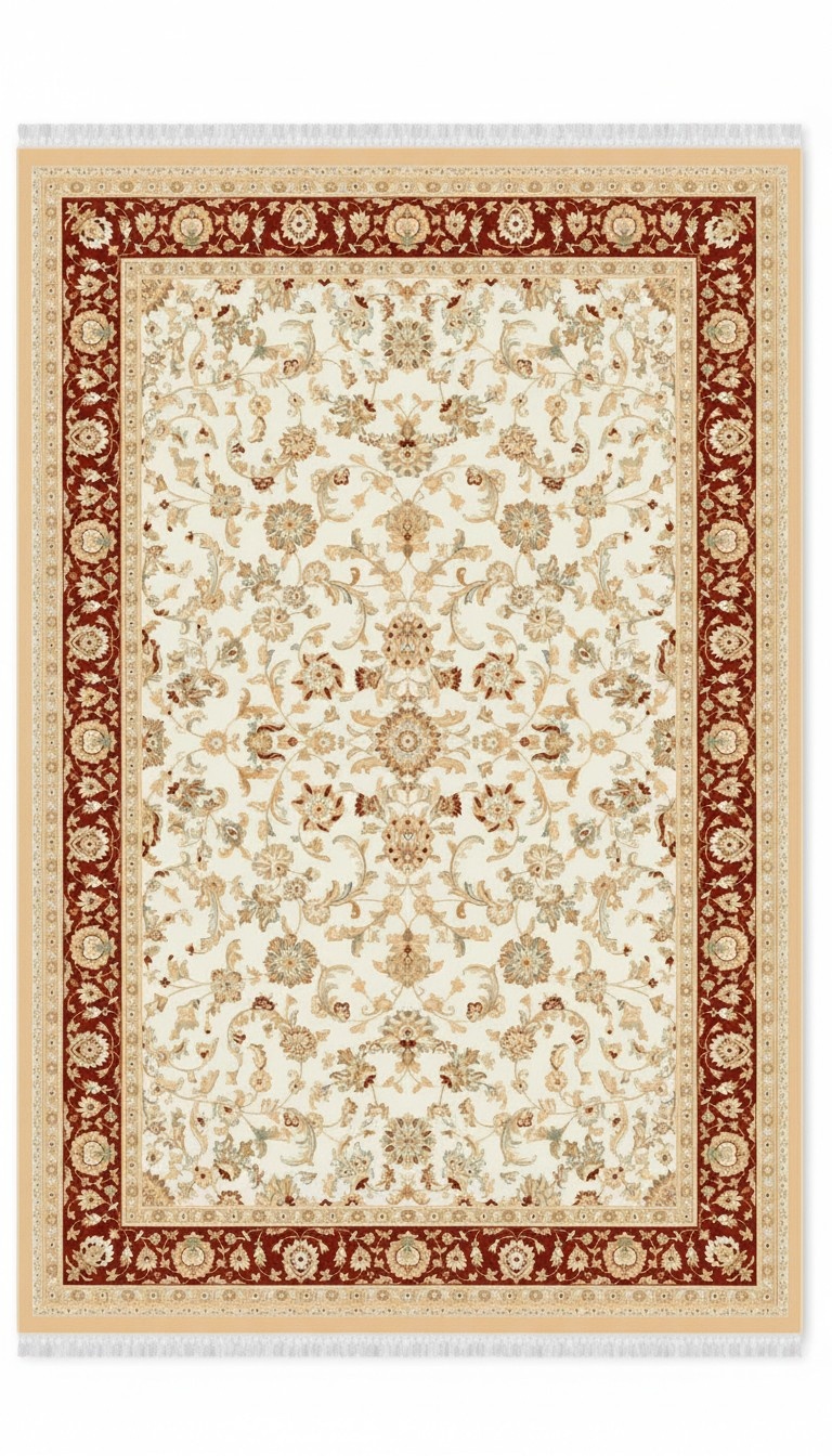 Teppiche Flachgewebe Teppich Abstrakte Designer Orientteppich 150x233 Rot Beige