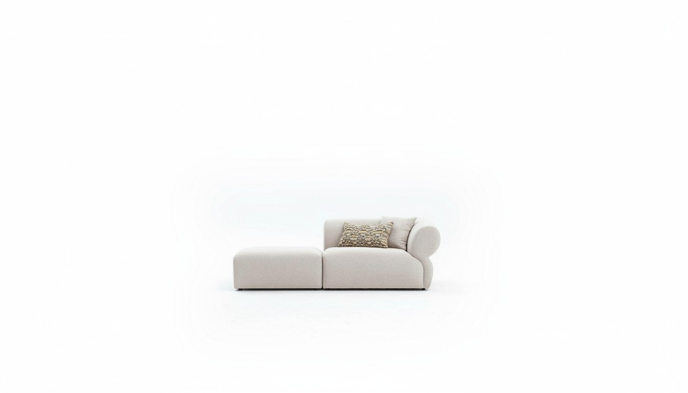 Textil Sofa 3 Sitzer Wohnzimmer Luxus Möbel Design Couch Beige 215cm