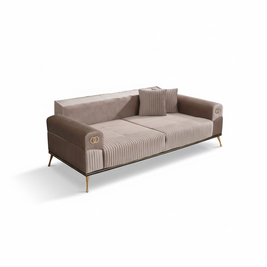 Textil Sofa 3 Sitzer Sofa Polster Sofas Design Couch Möbel Dreisitzer Neu