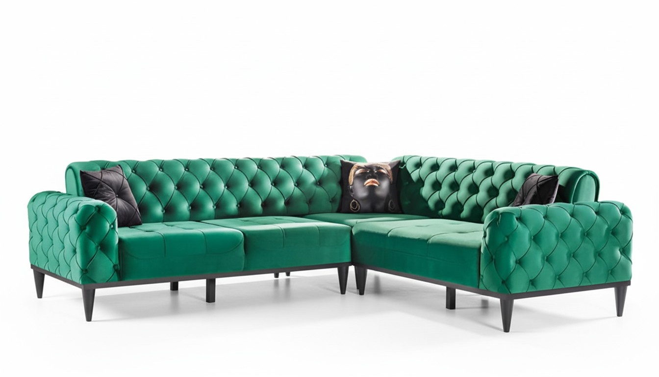 Textil Sofa Ecksofa Sofa Couch Polster Wohnlandschaft Stoff Sofas