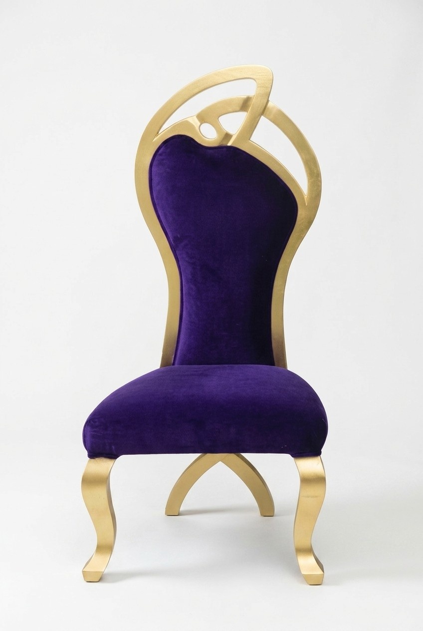 Thron Sessel Königlicher Polster Chesterfield Samt 1 Sitzer Antik Stil Stühle