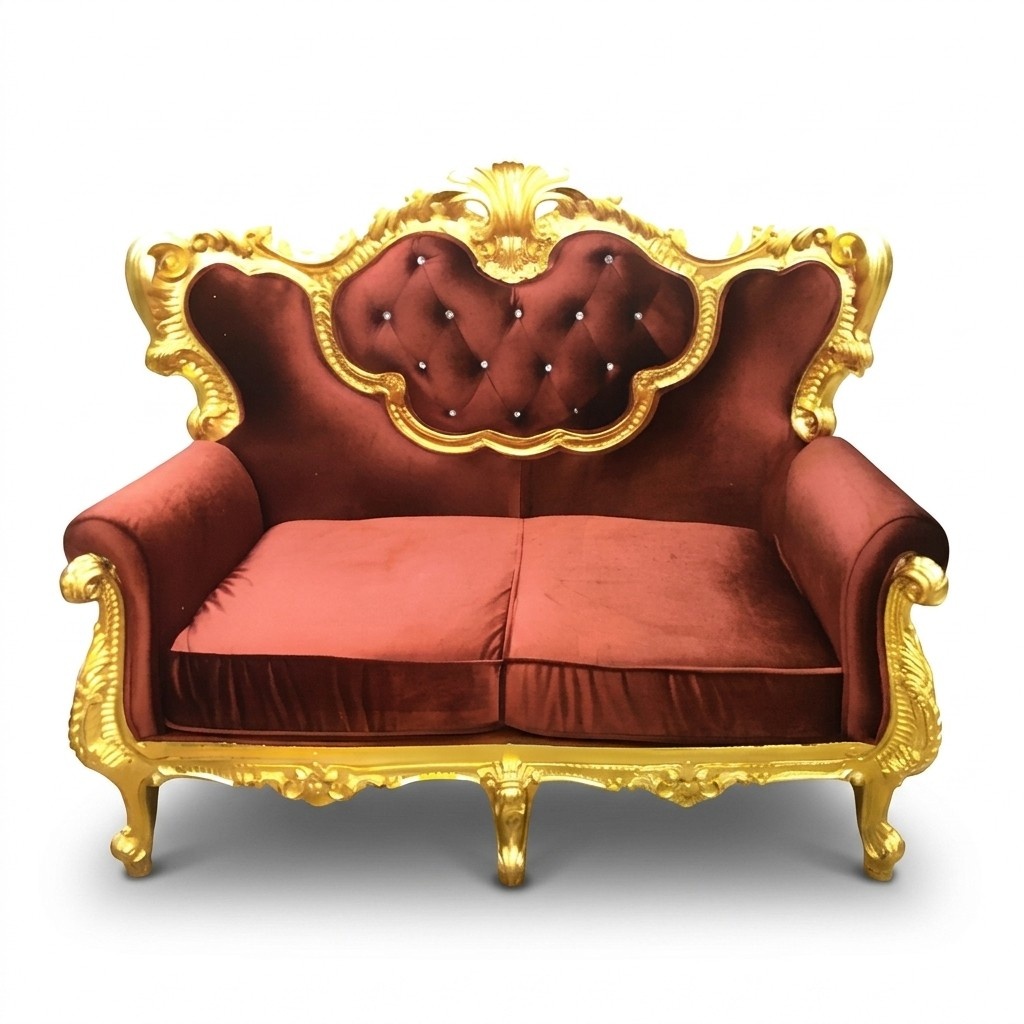 Thron Sofa Königlicher Polster Zweisitzer Antik Stil Sessel Chesterfield Sofas