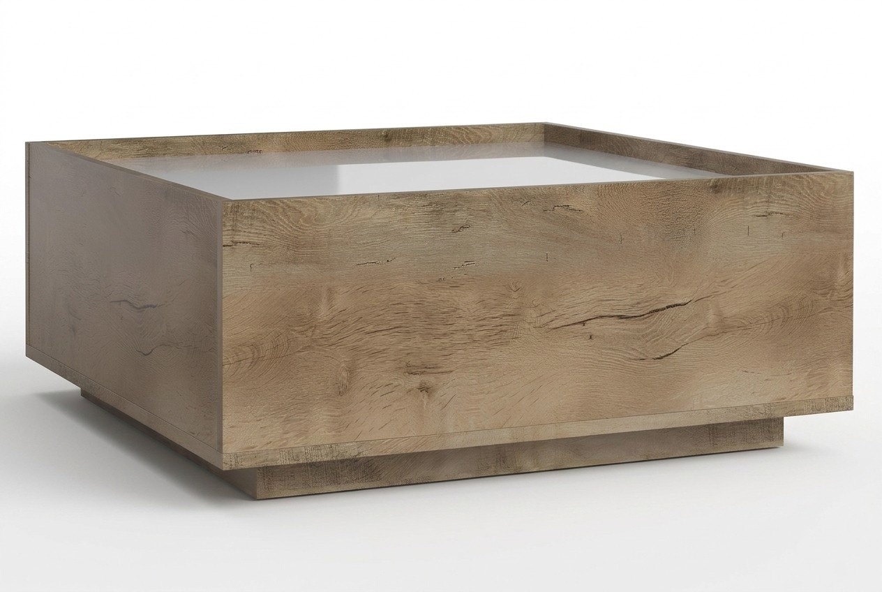 Tisch Beistell Tische Couch Modern 80cm Design Quadrat Couchtisch Holztisch Neu