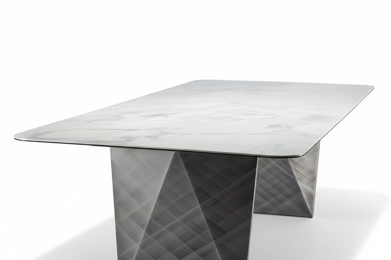 Tisch Esszimmer Esstisch Modern Glas Wohnzimmertisch Design Metall