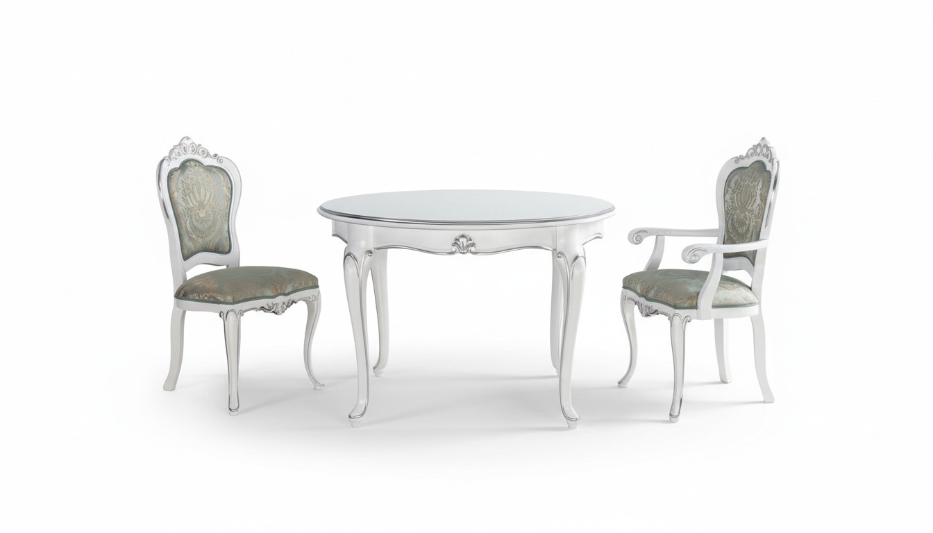 Tisch Set 2x Stuhl Esszimmerstuhl Stuhle Holz Luxus Essgruppe Garnitur 3tlg