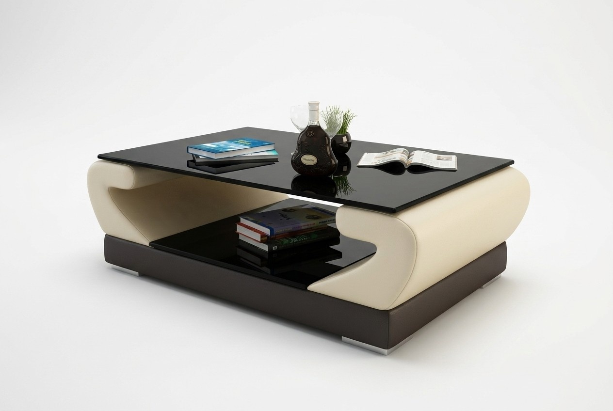 Tische Couchtisch Leder Glastisch Design Tisch Sofa Beistell Couch Farbe wählbar