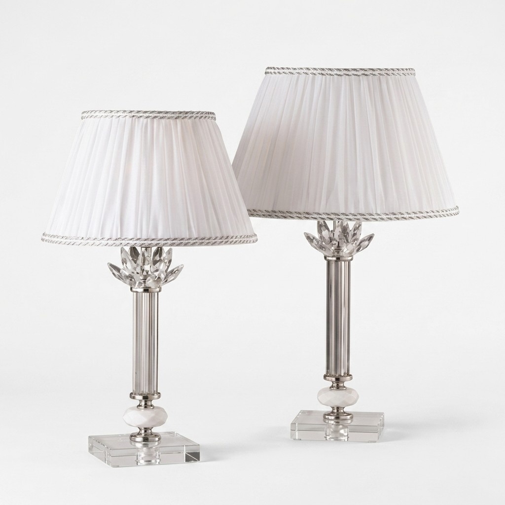 Tischlampe Adriana Kristallkronleuchter Klassischer Schreibtischleuchte