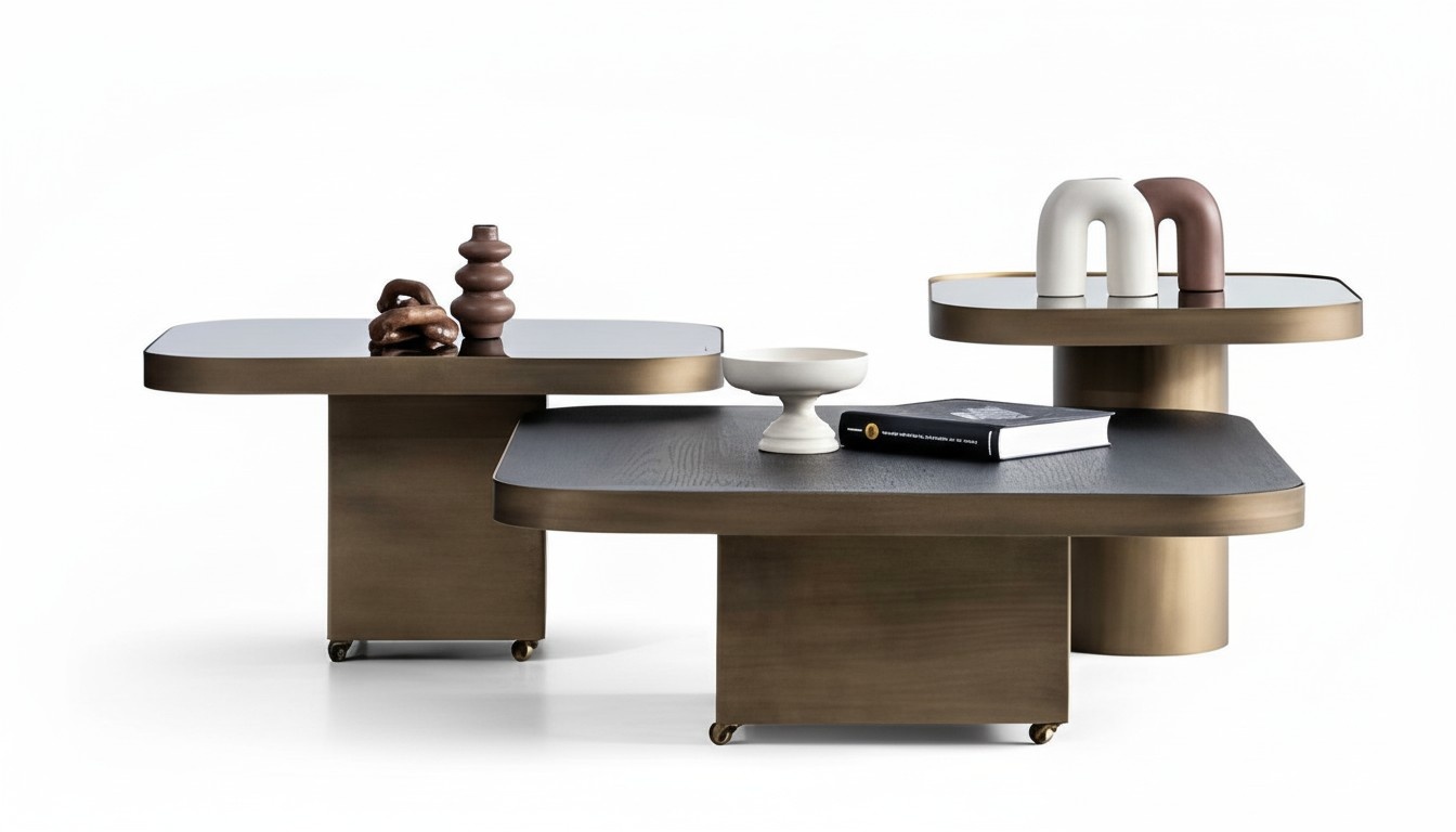 Tischset Couchtisch + 2 Beistelltische im Set 3tlg. Set Wohnzimmer Tisch