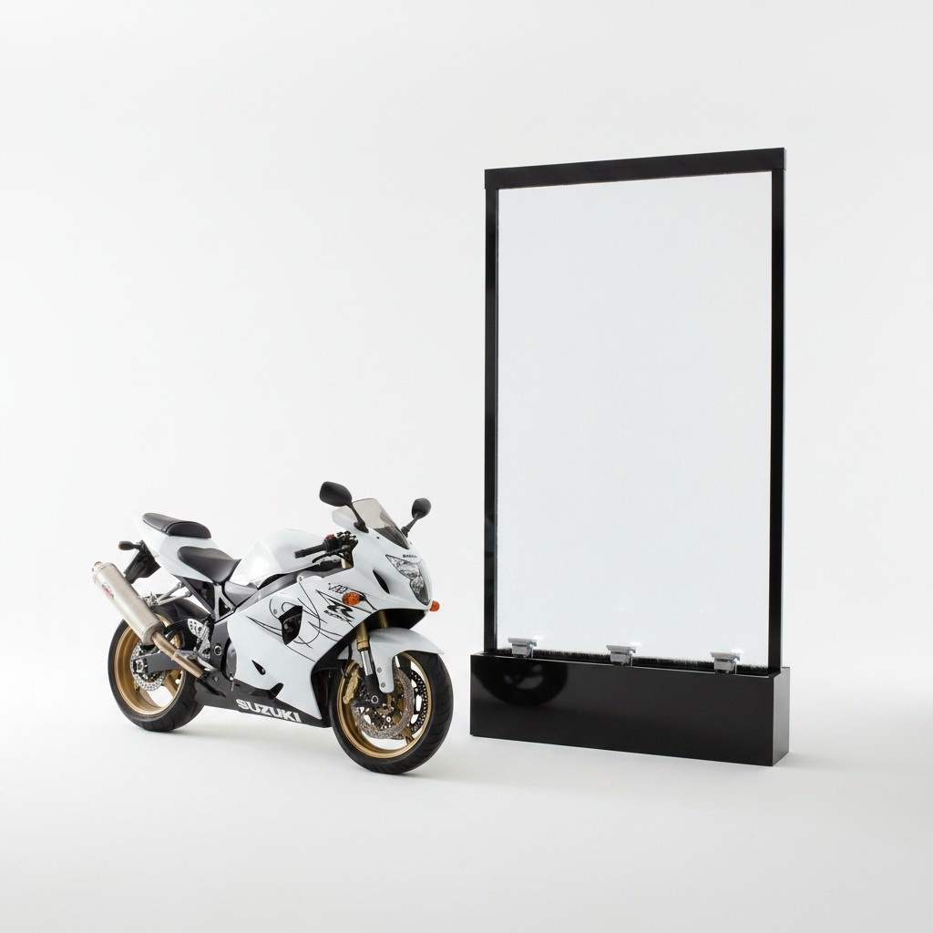 Trennwand Wasserwand Säule Wände LED 100x300 cm Wasserwände Waterwall