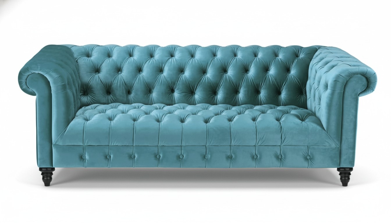 Turkis Chesterfield Wohnzimmer Modern Design Couchen Sofa Kreative Möbel Stoff