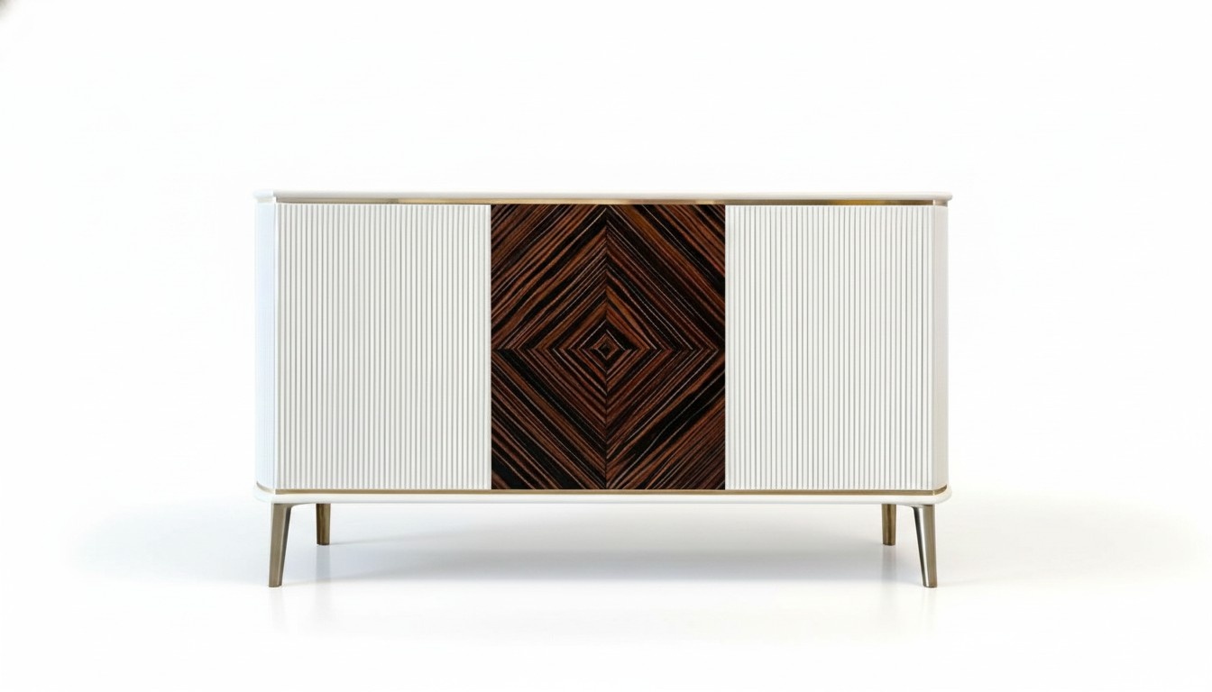 TV Lowboard Luxus Weiß rtv Ständer Wohnzimmer Modern Design Holz Möbel