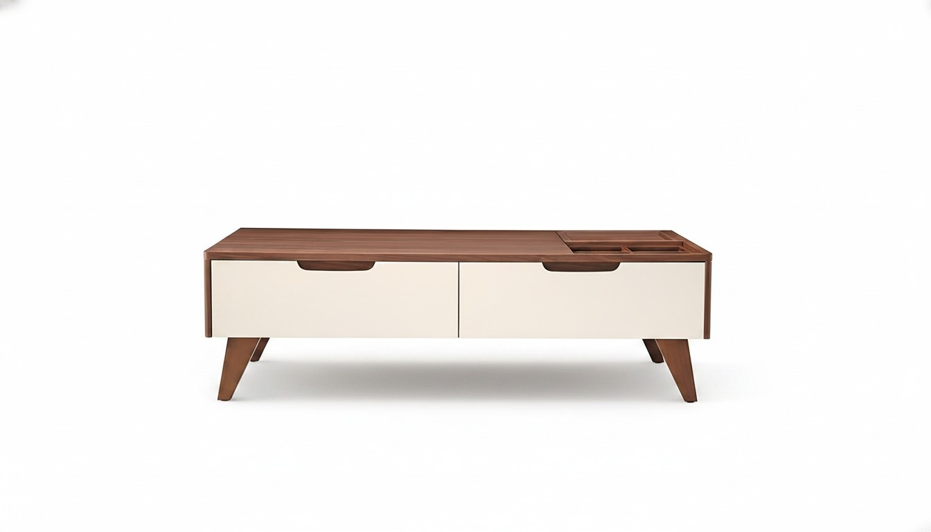TV-Möbel Schrankwände Regal Wohn Wand Side Low Board Regale Holz