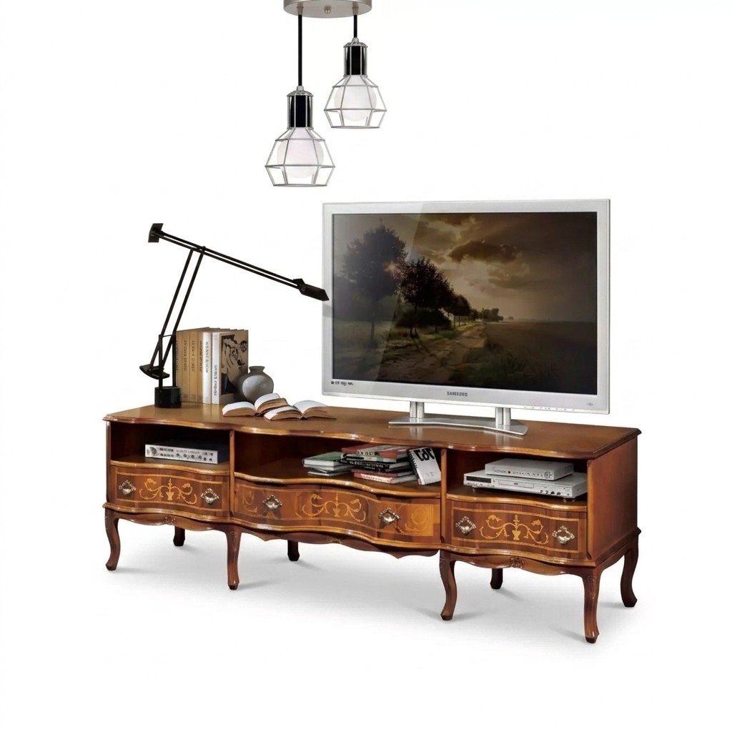 tv Regal Kommode klassisches Holzmöbel Design rtv Ständer Möbel Kommoden