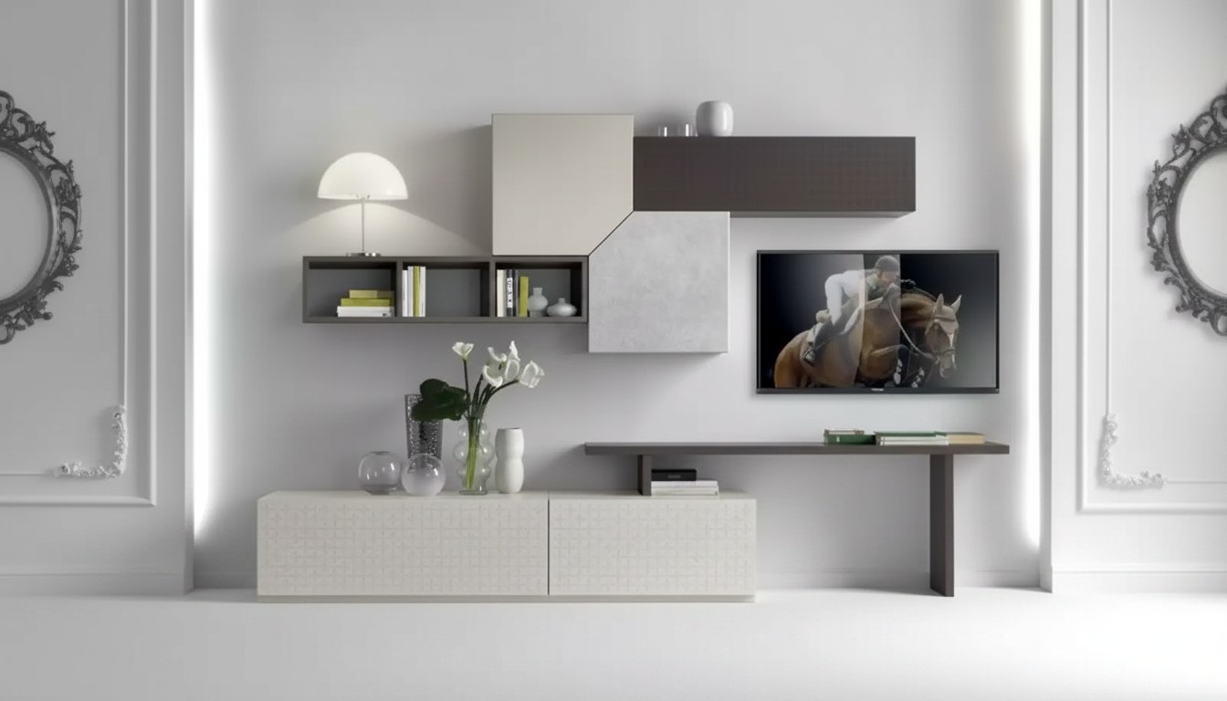 tv Schrank Italienische Möbel Wohnzimmer Luxus Sideboard Wohnwand Holz