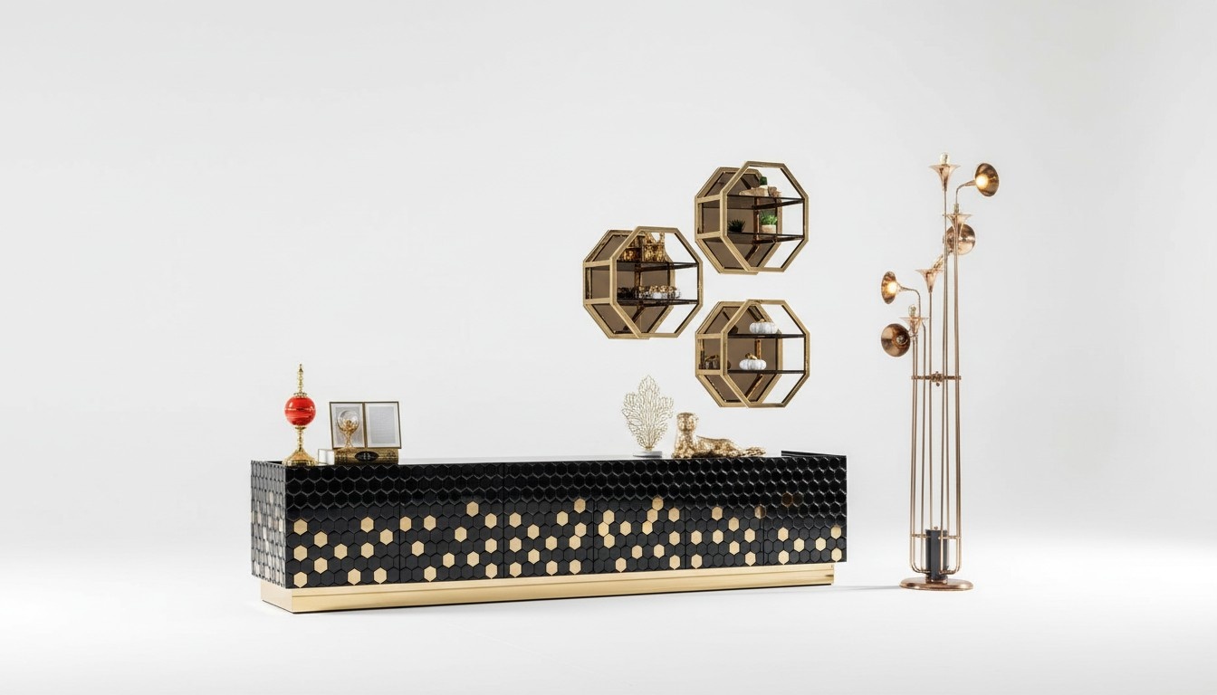 tv schrank rtv fernseher Ständer Sideboard schrank lowboard 260cm Metall