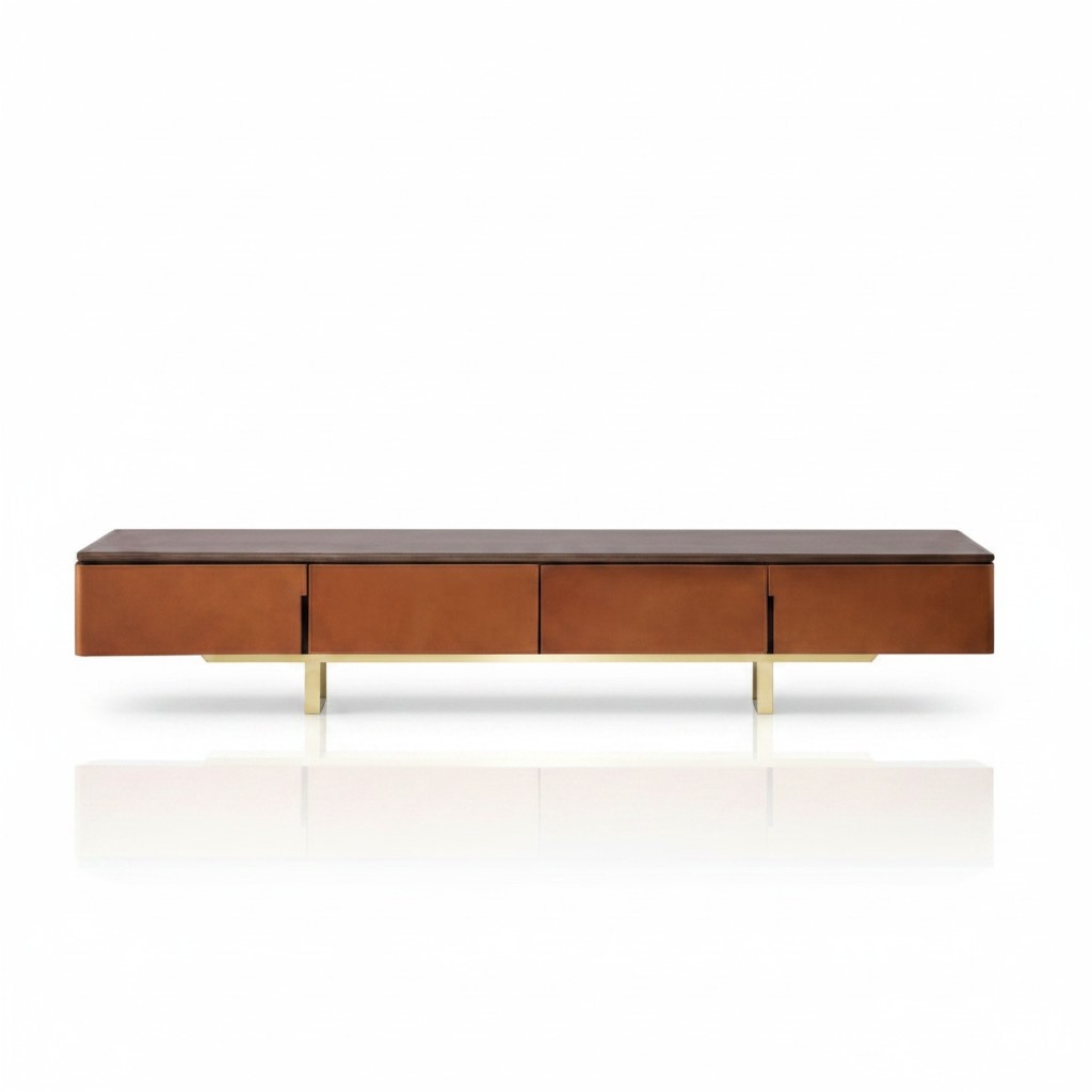 tv Ständer Orange Material Holz Stil Modern Wohnzimmer 200cm Schränke
