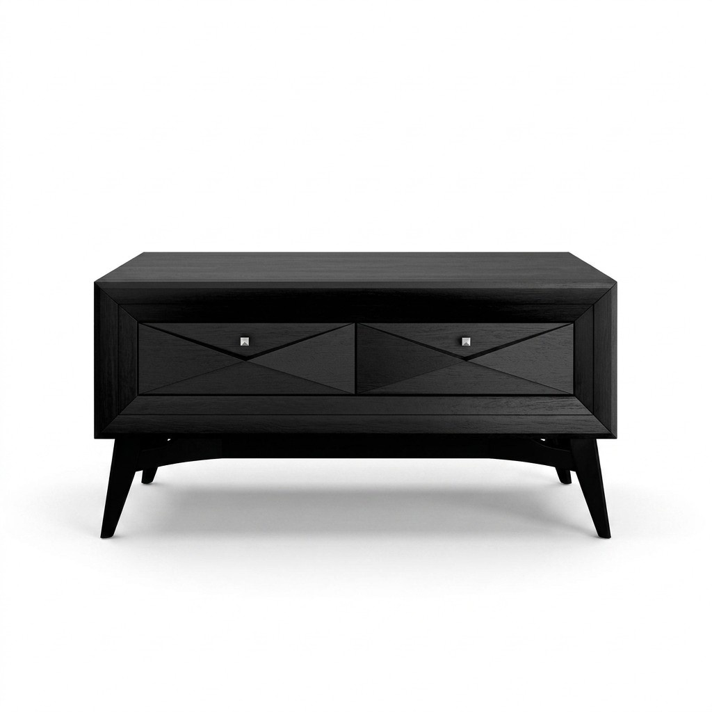 TV Ständer rtv Lowboard Sideboard Tisch Wohnzimmer Modern Holz Schwarz