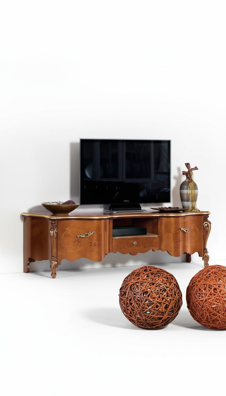 TV-Ständer rtv sideboard tisch holz wohnzimmer braun tv möbel neu