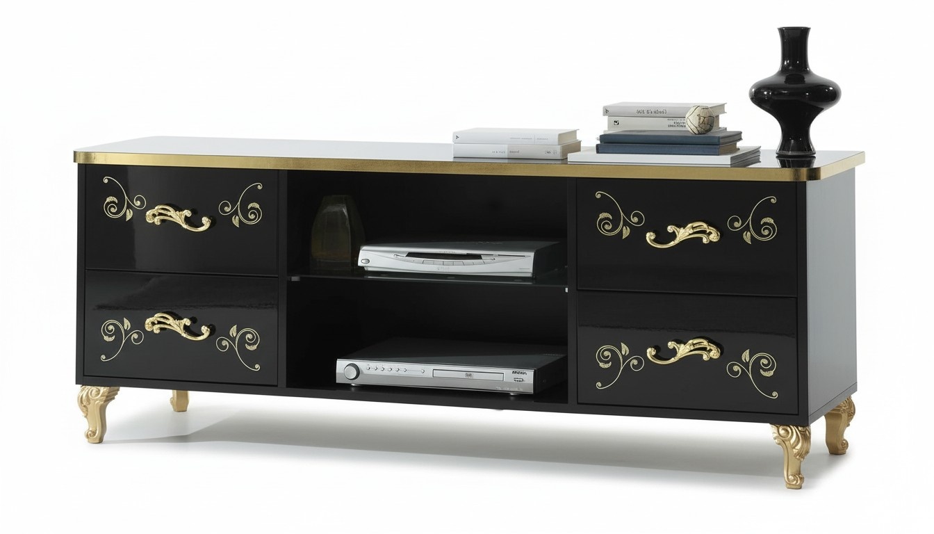 TV Tisch RTV Schrank Lowboard TV-Möbel Fernsehtisch Designer Fernsehschrank NEU