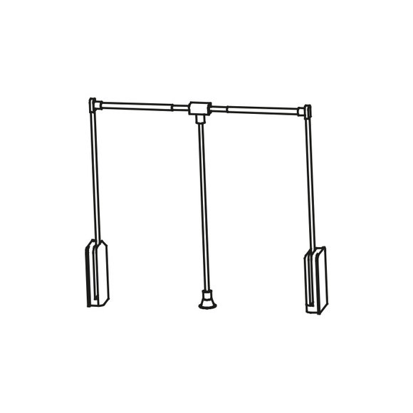 Ergänzende Elemente für Schränke und Regale - Model V-G Kleiderlift