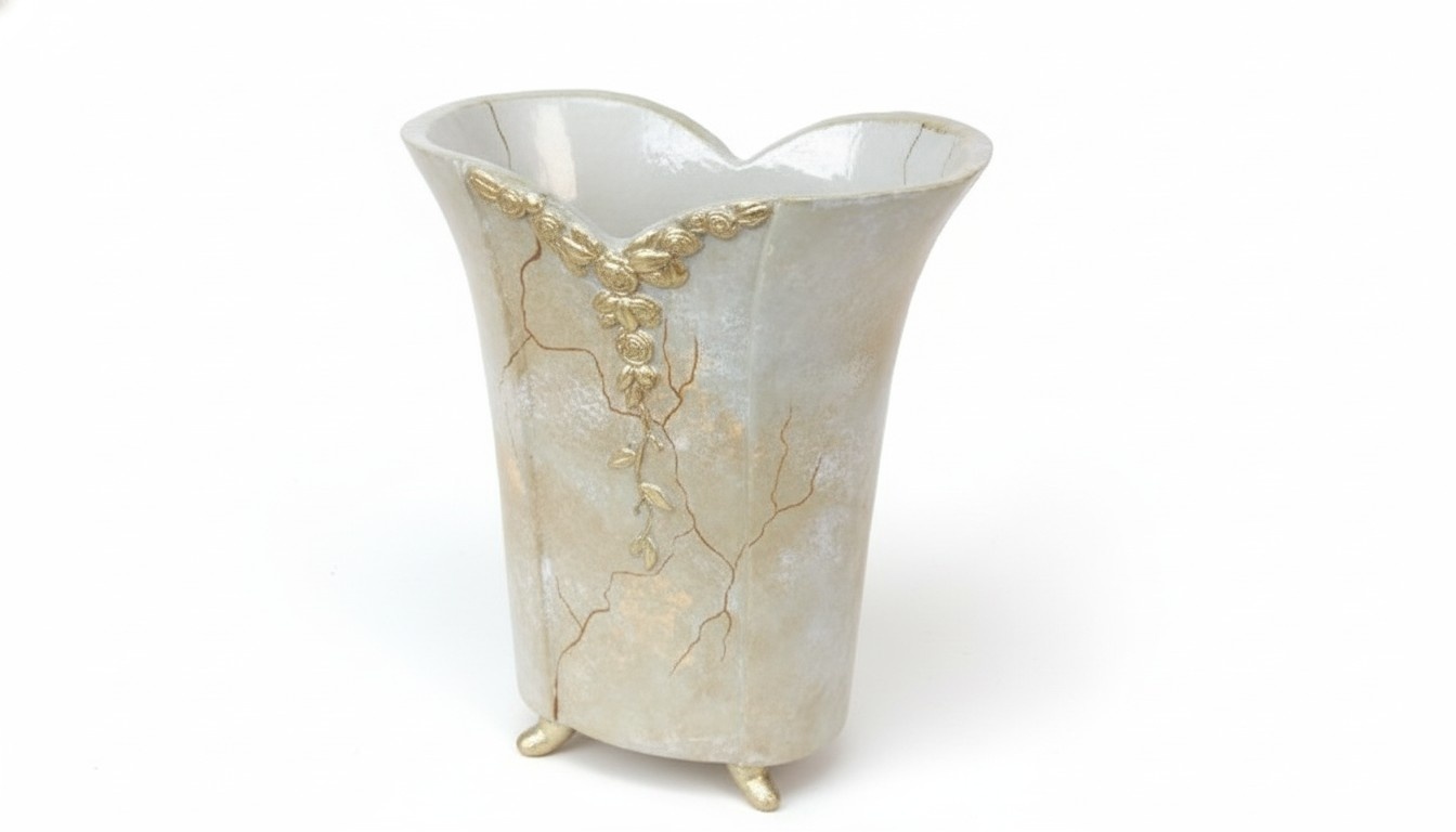 Vase Dekoration Antik Stil Vasen Blumen Behälter Statue Tisch Deko Skulptur Neu