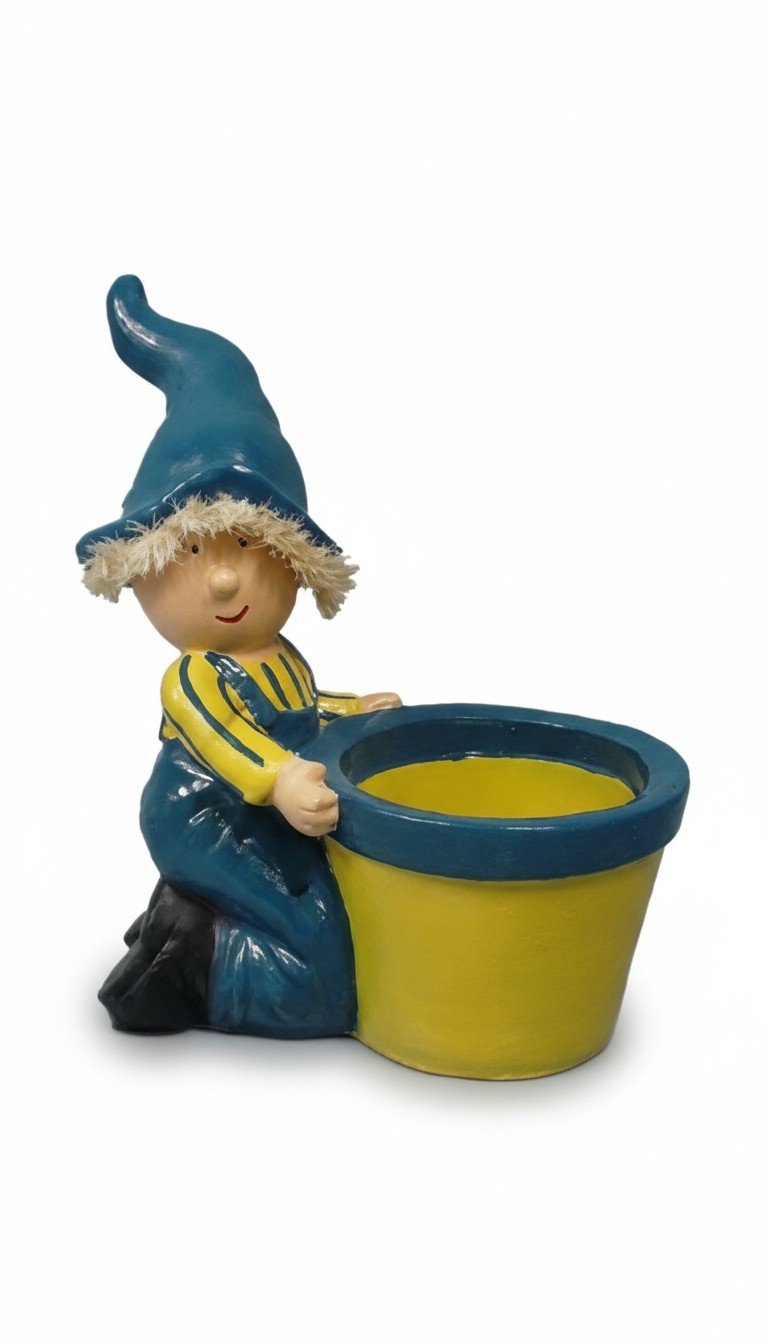 Vase Statuen Figur Blumenvase Vase Decovase Blumentopf Dekoration