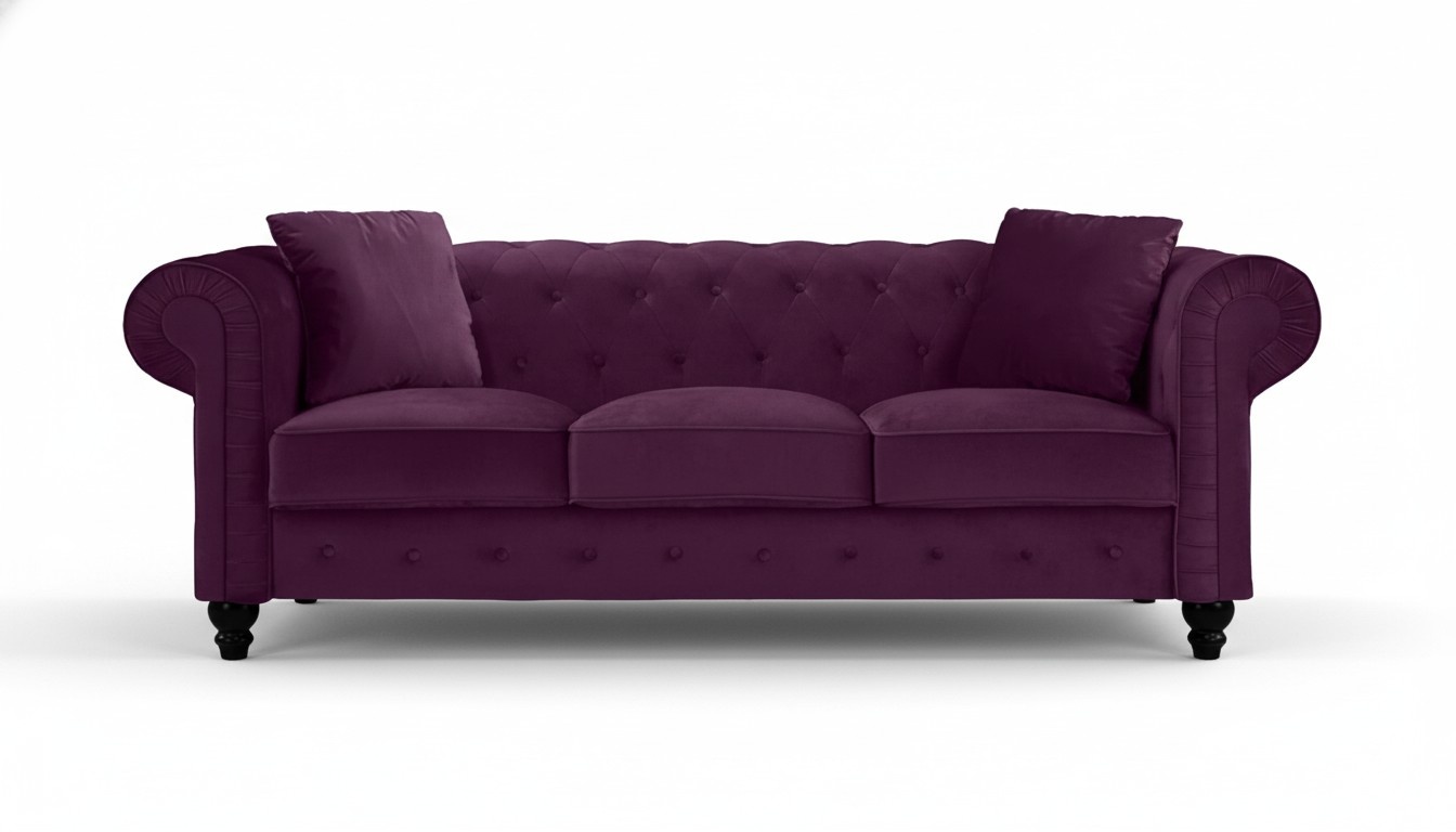 Violett Chesterfield Wohnzimmer Modern Design Couchen Sofa Kreative Möbel Stoff