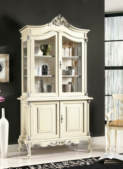Vitrine Anrichte Schrank Glas Design Schränke Italienische Möbel
