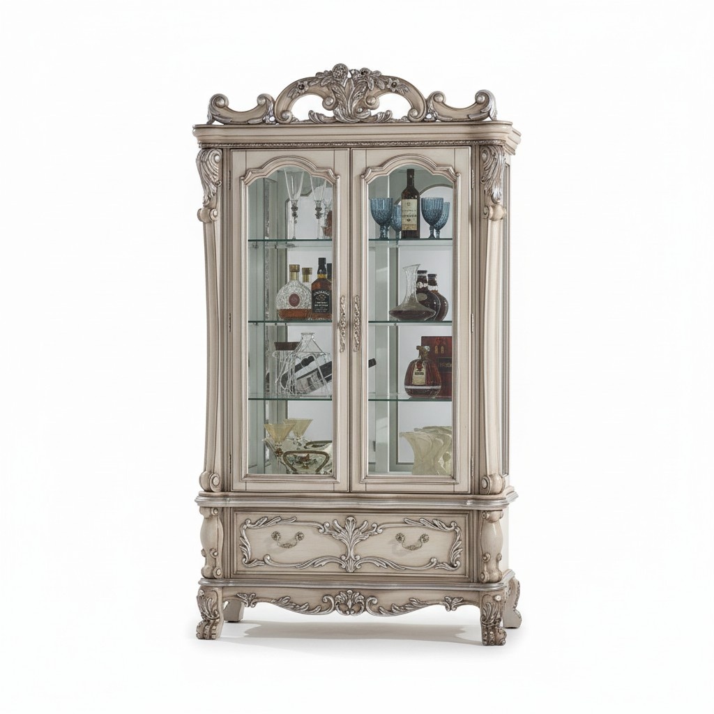 Vitrine Anrichte Schränke Design Italienische Möbel Schrank Luxus Barock Holz