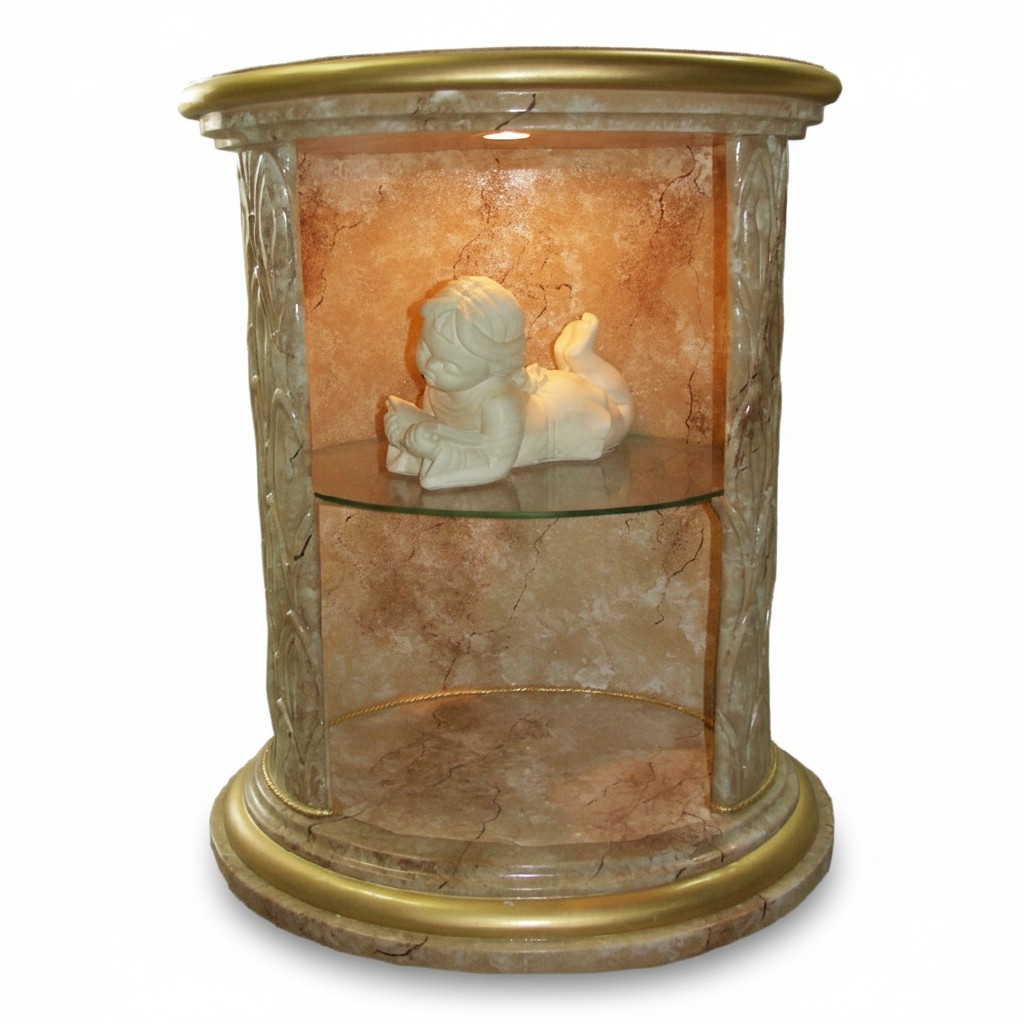 Vitrine Design Säule Schrank Vitrinen Regal Aufbewahrung Beleuchtet Säule