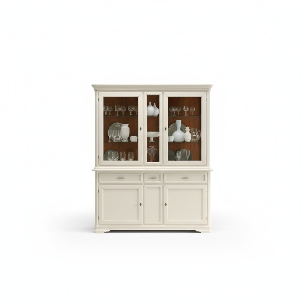 Vitrine Esszimmer Anrichte Holz Möbel Wohnzimmer Anrichte Glas Schrank