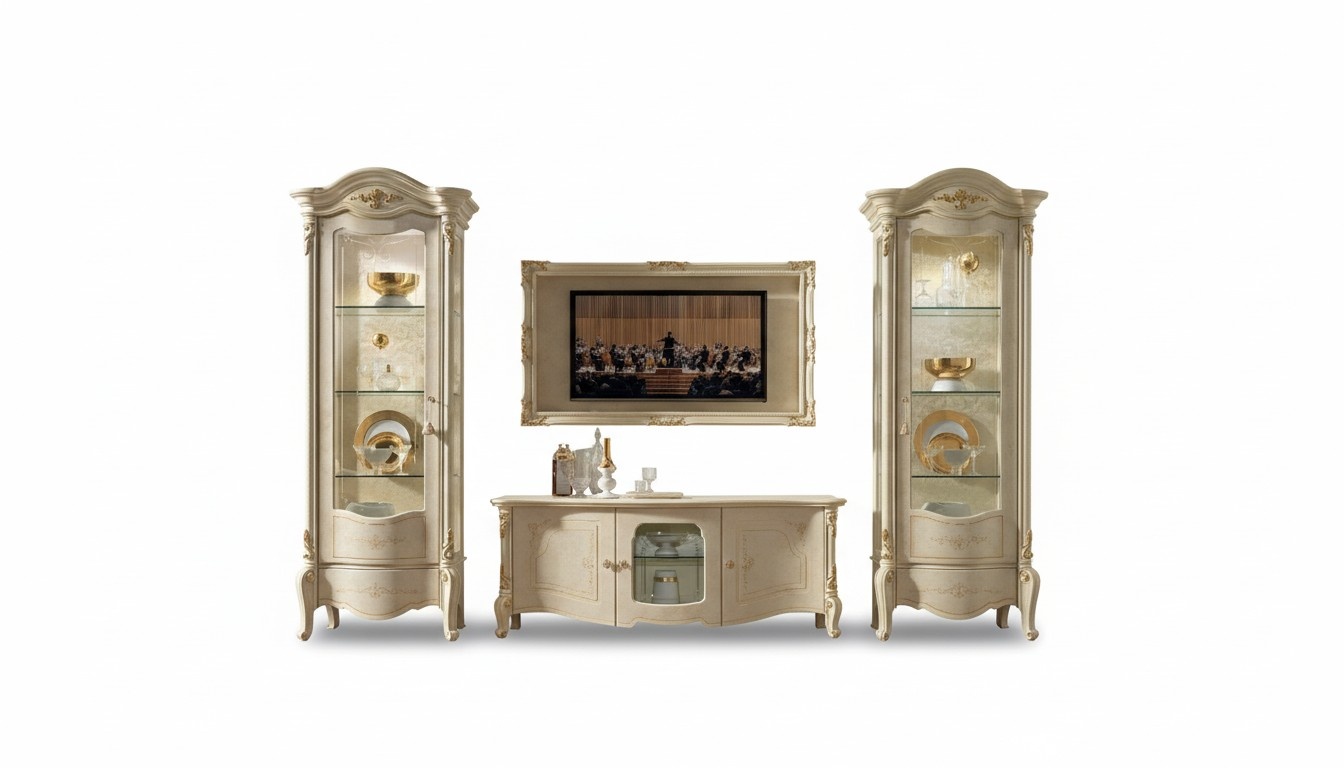 Vitrine Glas Schrank Vitrinen Wohnzimmer Schau Schränke Italienische Möbel NEU