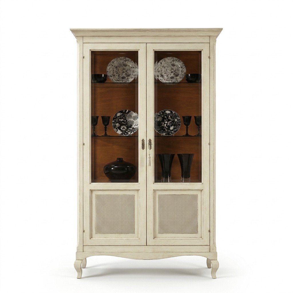 Vitrine Holz Luxus Schränke Klassische Anrichte Design Möbel Italienische
