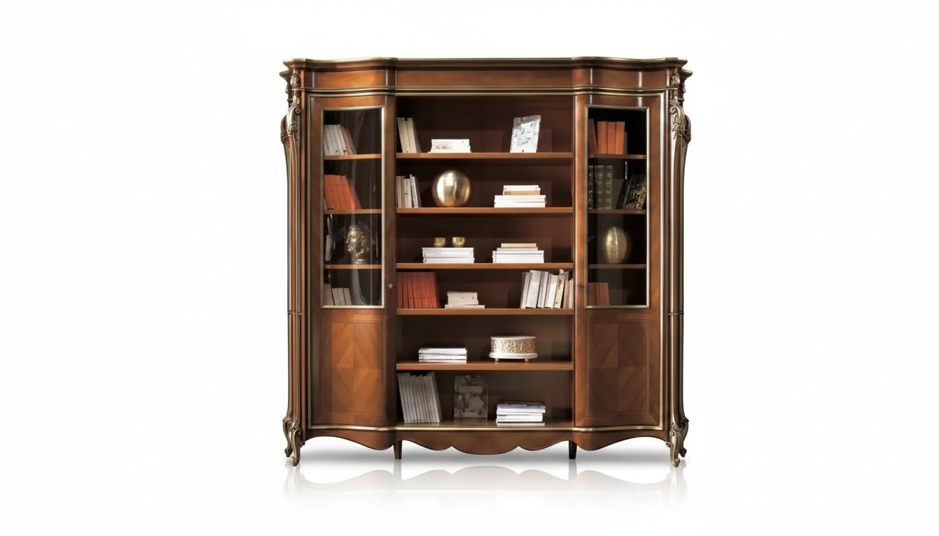Vitrine Schrank Bücher Regal Anrichte Klassische Möbel Regale Holz