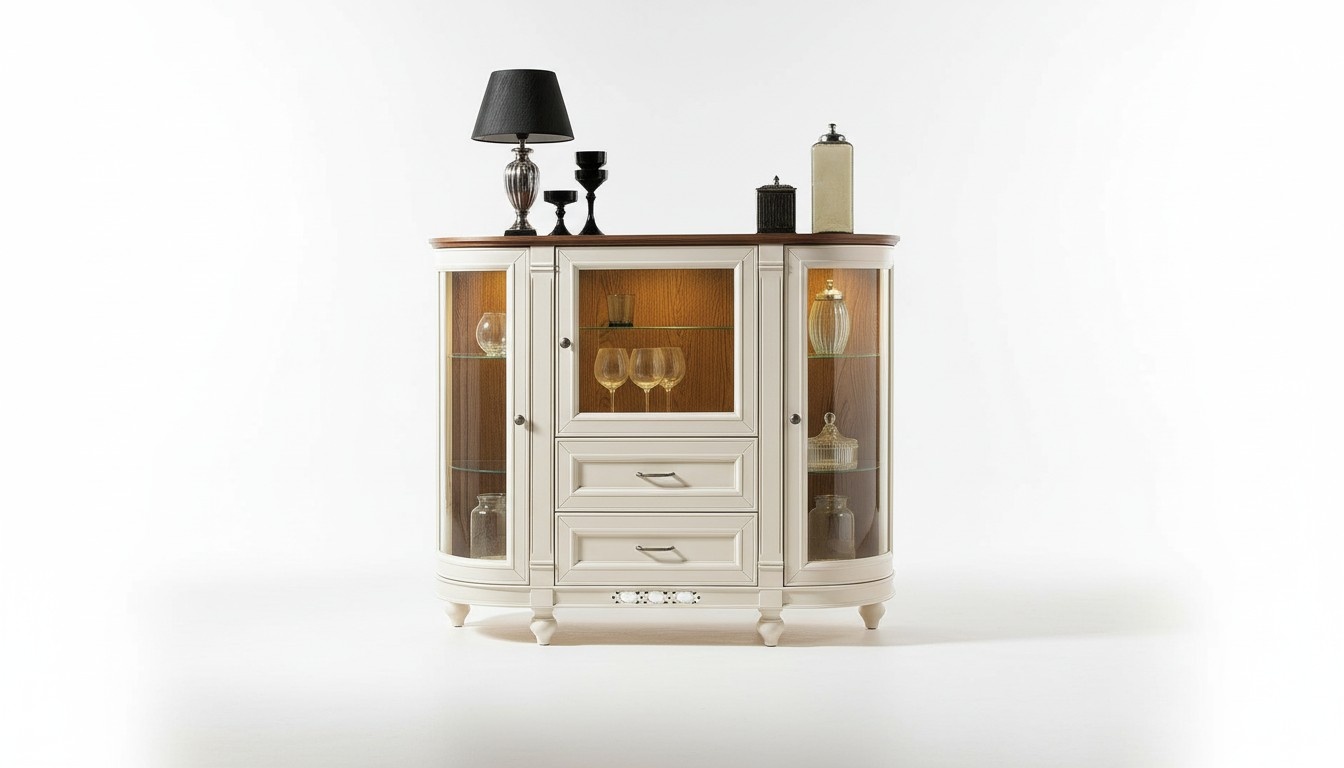 Vitrine Schrank Kommode Glas Regal Vitrinen Regale Holz Schränke Wohnzimmer