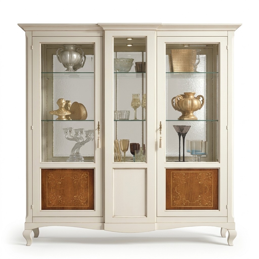 Vitrine Schrank Regal Wohnzimmer Bücherregal Holz Büroschrank