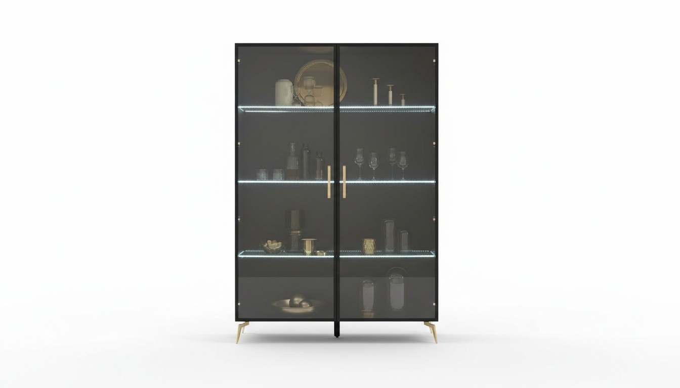 Vitrine Schrank Vitrinen Schränke Design Italienische Möbel Wohnzimmer Schrank
