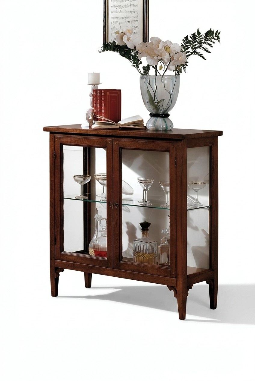Vitrine Schrank Wohnzimmer Schränke Anrichte Italienische Möbel Holz