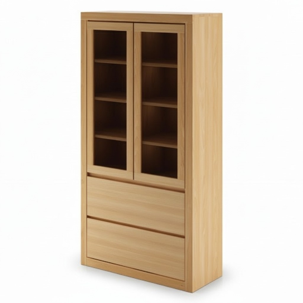 Vitrine Vitrinen Schrank Regal Holz Schrank System Regale Wohnzimmer Glasschrank