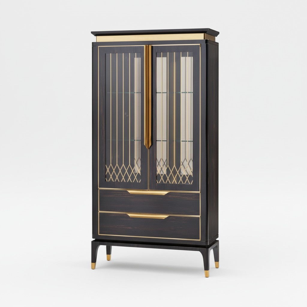 Vitrinen Glas Bar Schrank Haus Schränke Wand Regal Holz Vitrine Möbel Wohnzimmer