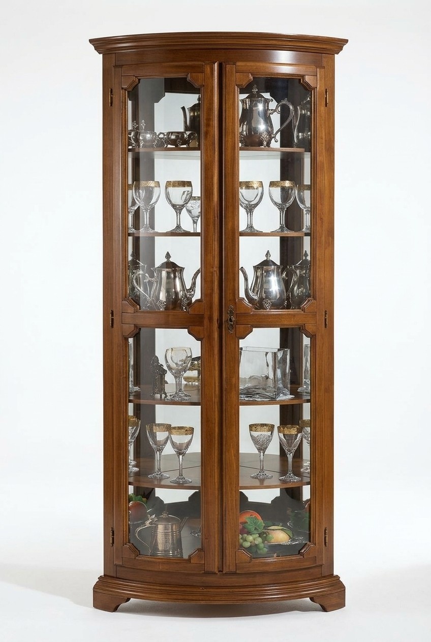 Vitrinen Glas Schrank Italienische Möbel Wohnzimmer Anrichte Schränke