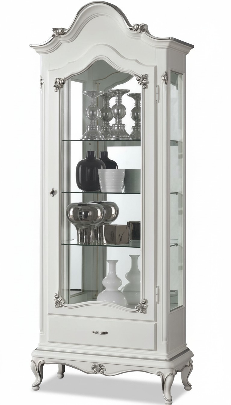 Vitrinen Glas Schrank Italienische Möbel Vitrine Wohnzimmer Anrichte Schränke