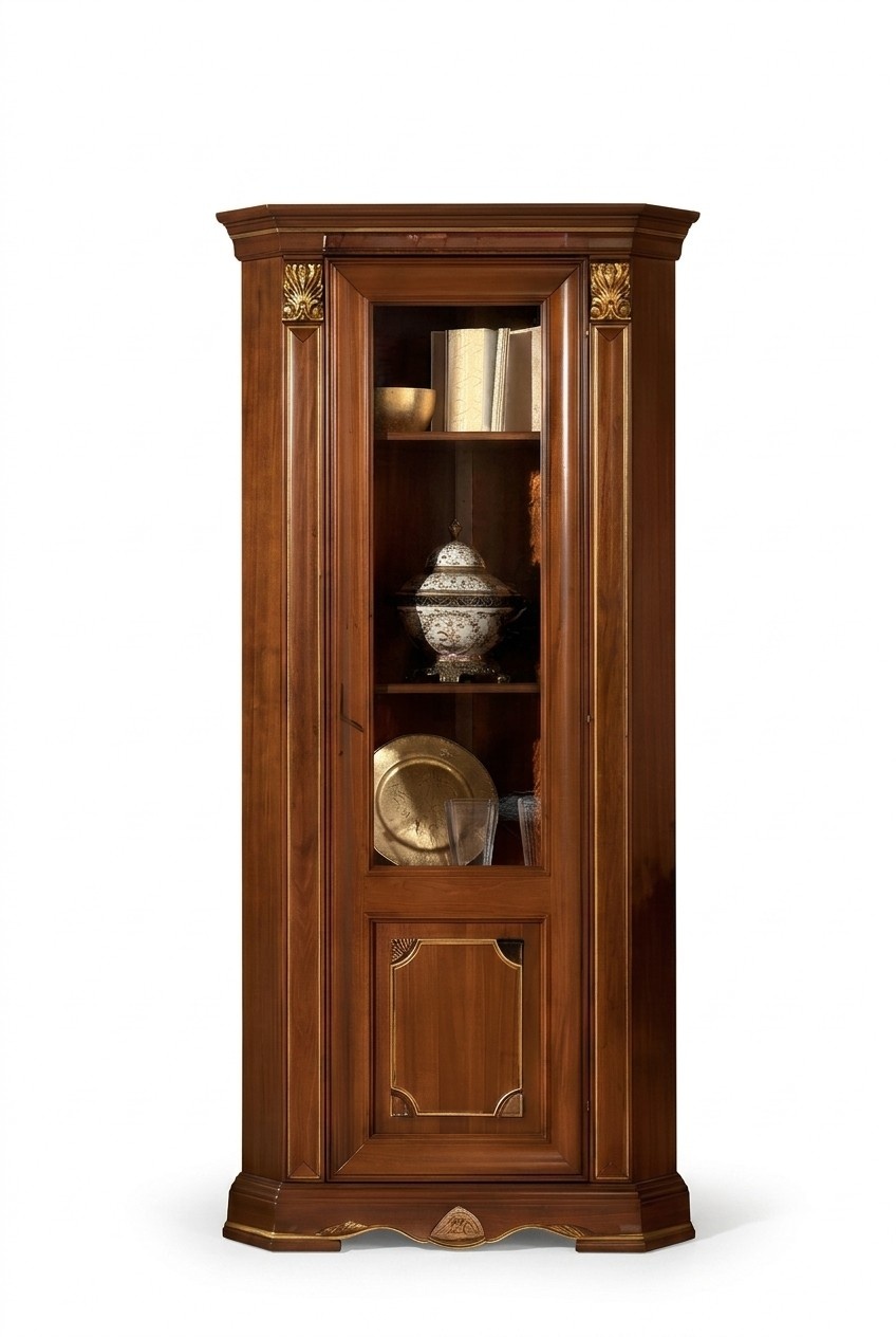 Vitrinen Glasschrank Barock Rokoko Klassische Vitrine Schrank Vitrinenschrank