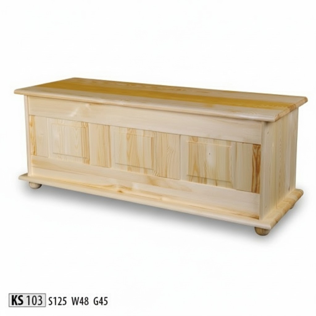 Vollholz Aufbewahrungsbox Holzkiste Deckel Kiefer Handarbeit Kiste Boxen 125x45