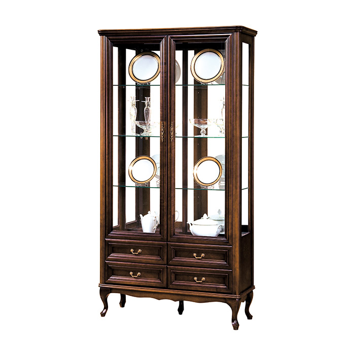 Klassische Vitrine Schrank Italienische Möbel Vitrinenschrank Vitrinen Neu W-W2