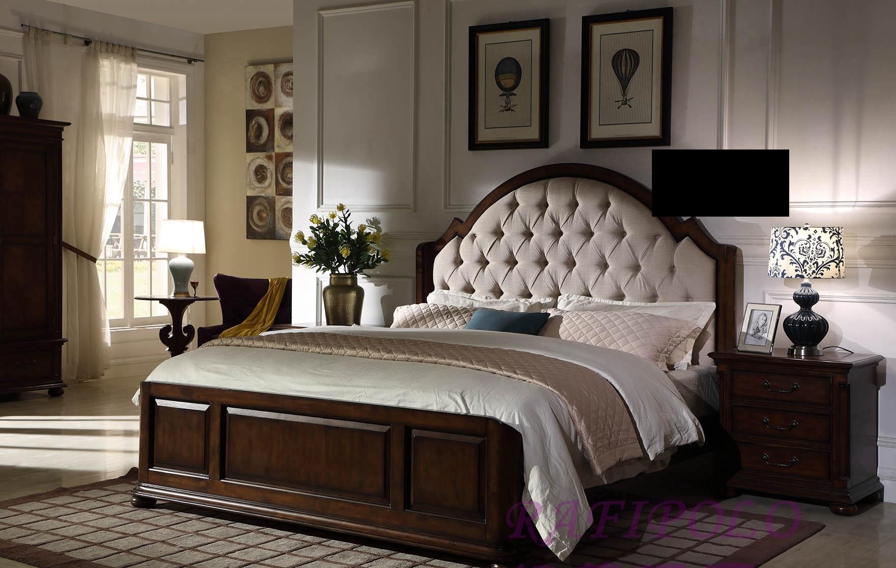 Bett Polsterbett Luxus Doppel Schlafzimmer Holz Leder Betten Chesterfield