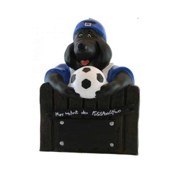 Design Maulwurf Figur Statue Skulptur Figur Dekoration Fußball Fan Hier