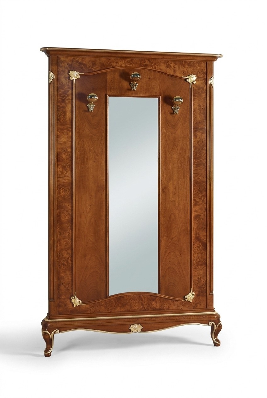 Wand Garderobe Ständer Holz Kleiderständer Italienische Möbel Garderoben Holz