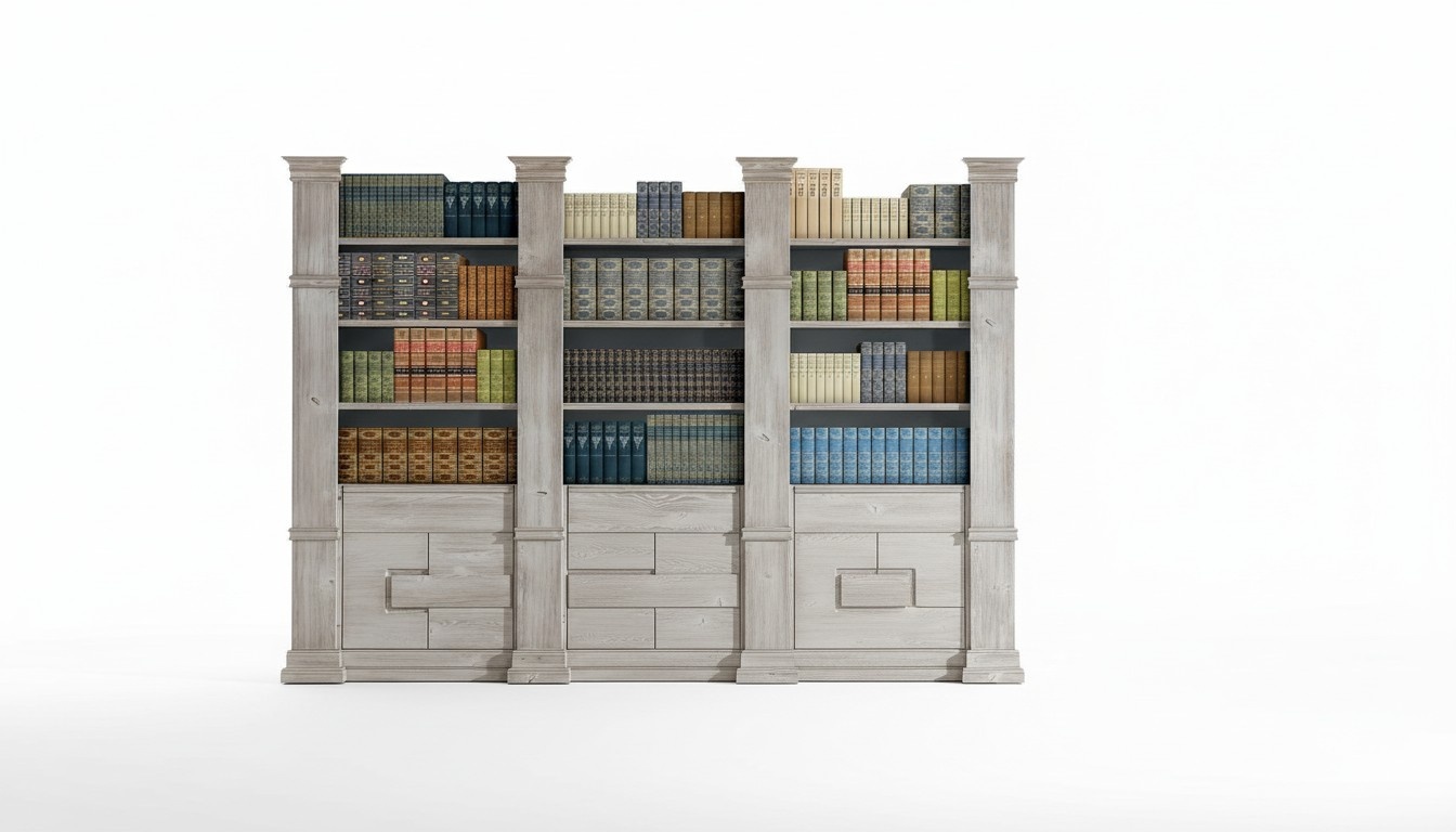 Wandregal Regal Bücherschrank Bücherregal Wohnwand Wohnzimmer Wand Regal Design