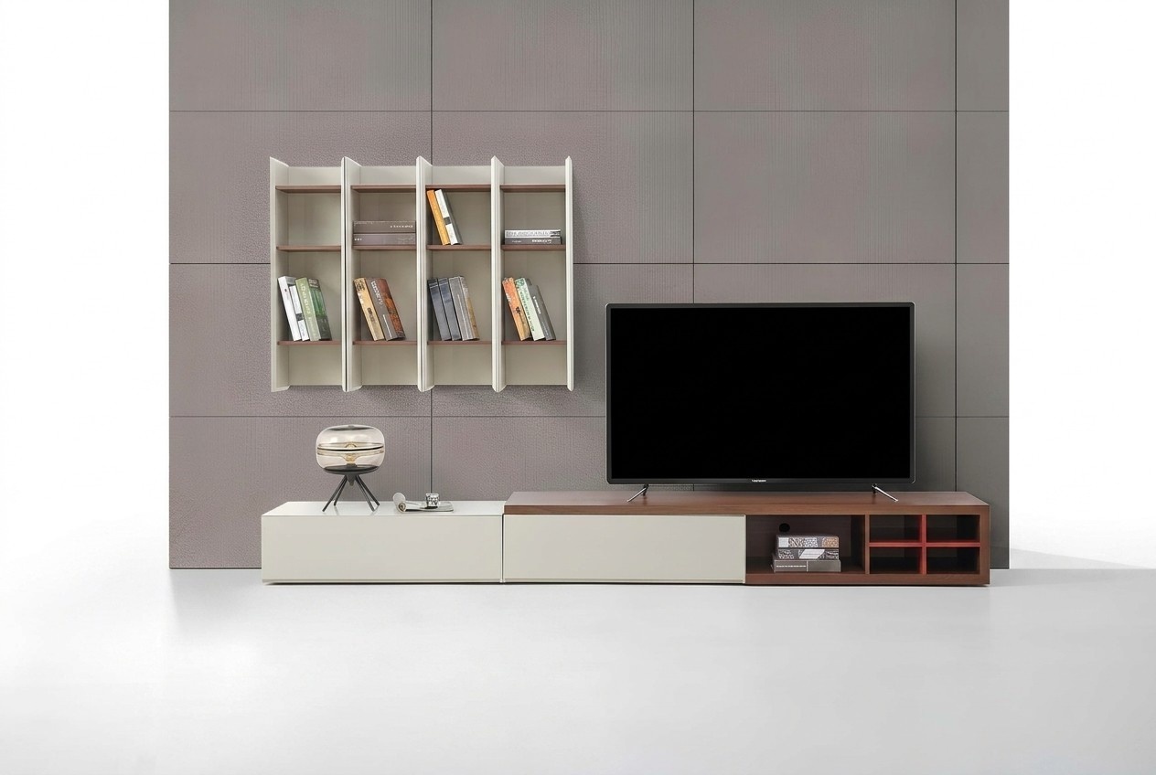 Wandregal Regal Bücherschrank Bücherregal Wohnwand Wohnzimmer Wand